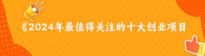 《2024年最值得关注的十大创业项目，你抓住机会了吗？》