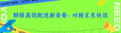 解锁高效配送新姿势：对接<span class=